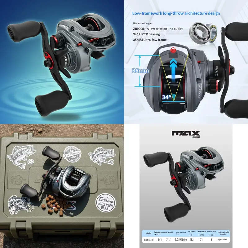 ZGLY Abu Garcia Elite Dropper  - đánh giá và giá Baitcasting Reel