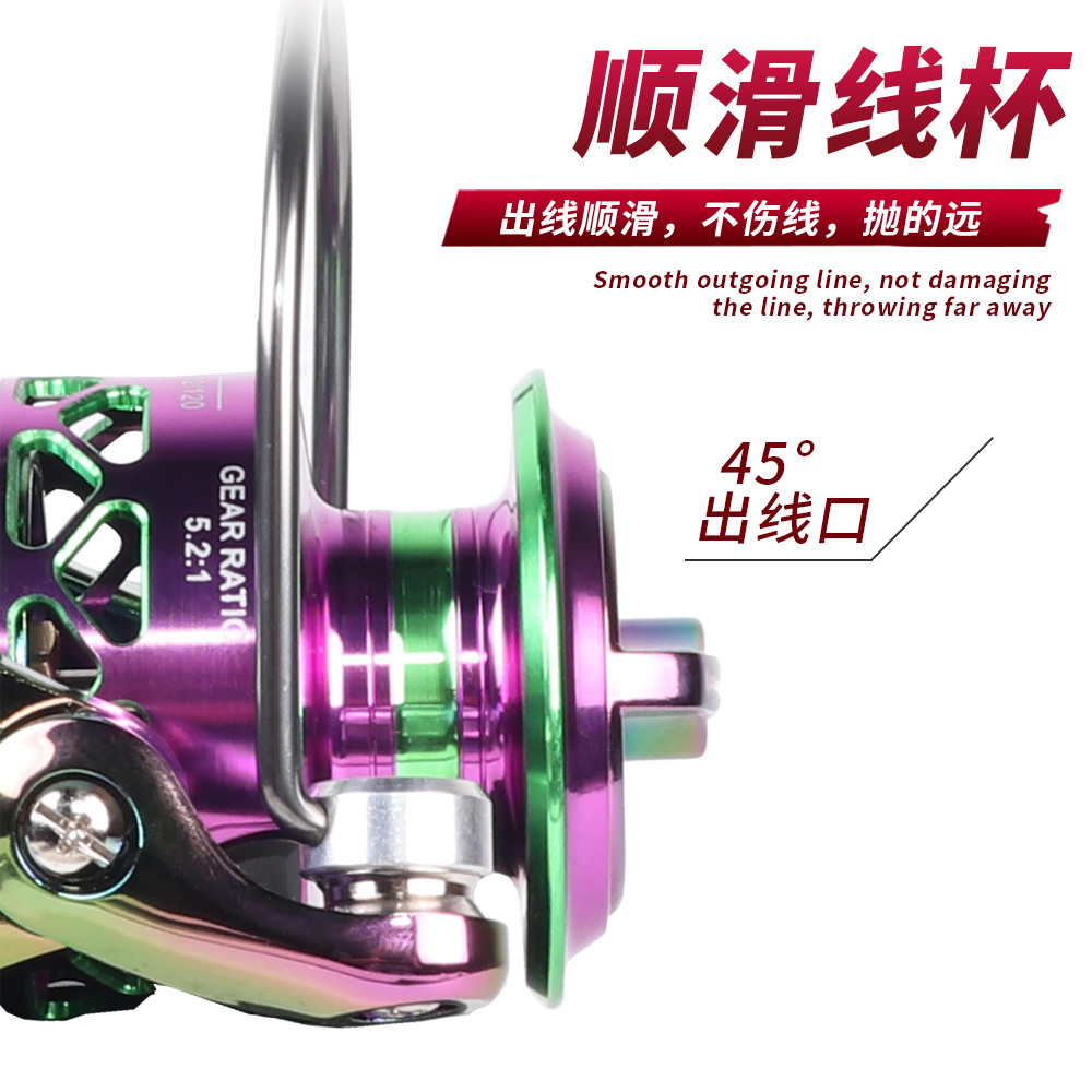 Zero Gap Colorful Metal Spinni - đánh giá và giá Trolling Reel
