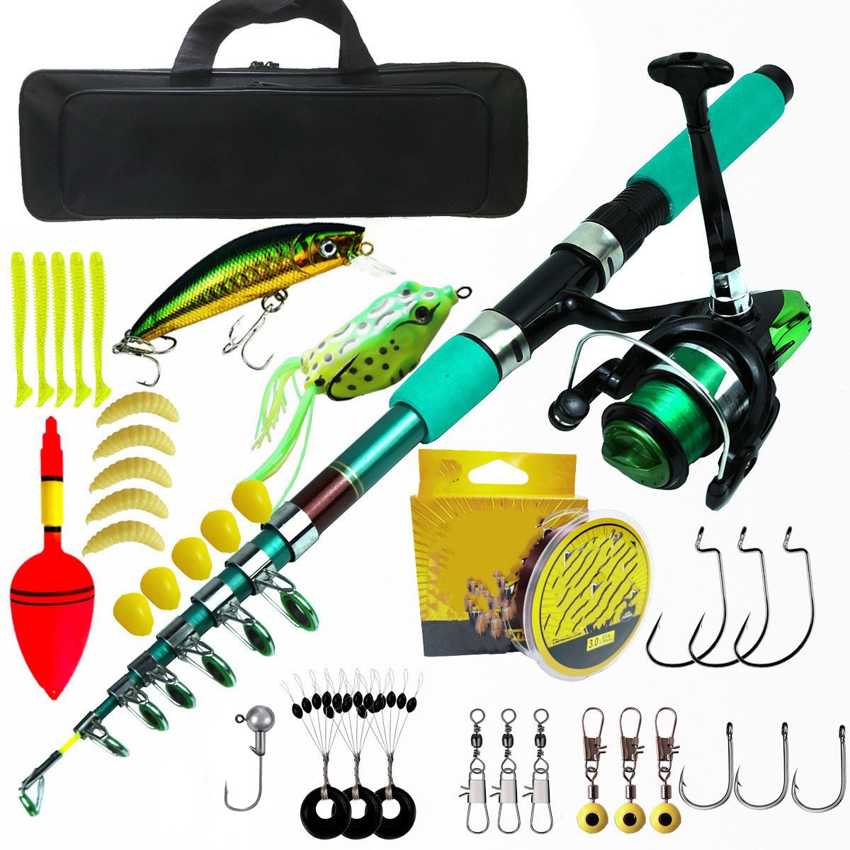 Portable Ultralight Carp Teles - đánh giá và giá Reel Bag